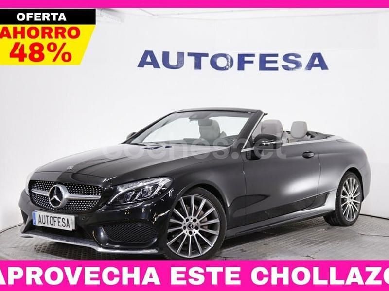 Negro Usado 2018 Mercedes C220 Descapotable | 31.750 € (Precio justo) - Imagen 1/4