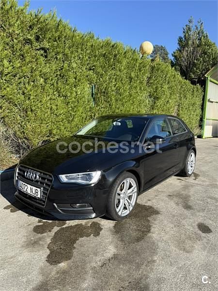 Usado Audi A3 S-Line 125 CV (91 kW) 2015 Negro Berlina