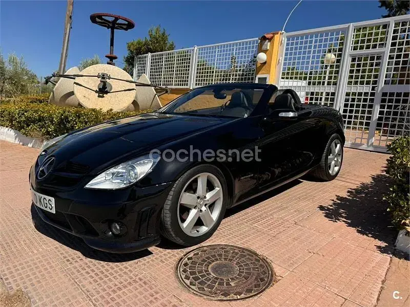 Usado Mercedes SLK200 163 CV (119 kW) 2005 Negro Descapotable