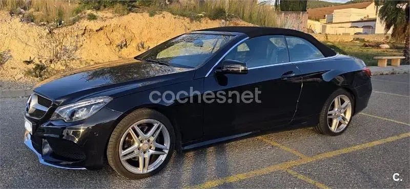 Usado Mercedes E220 170 CV (125 kW) 2013 Negro Descapotable