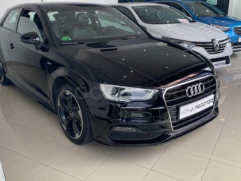 Usado Audi A3 S-Line 110 CV (80 kW) 2016 Negro Berlina
