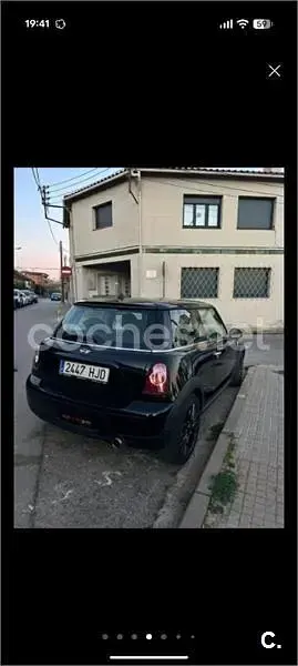Usado Mini ONE 75 CV (55 kW) 2012 Negro Utilitario