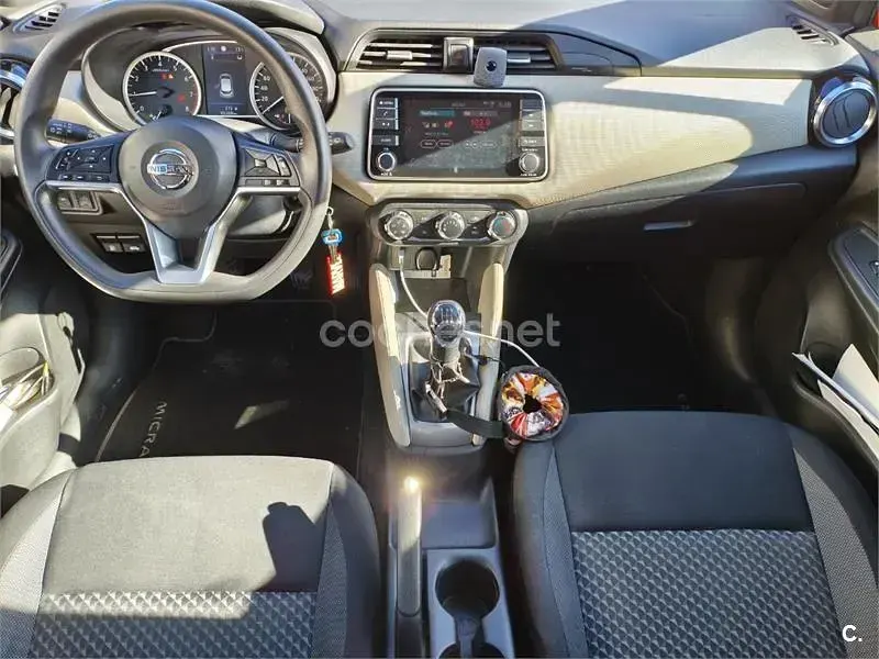 Usado Nissan Micra Acenta 100 CV (73 kW) 2019 Naranja Utilitario