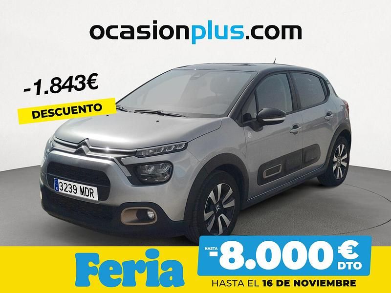 Gris / plata Usado 2023 Citroën C3 PureTech Utilitario | 11.190 € (Precio justo) - Imagen 1/4