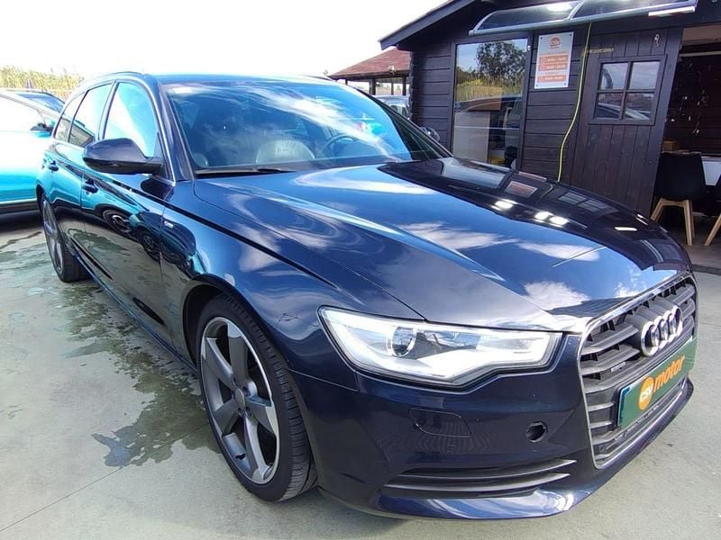 Usado Audi A6 S-Line 204 CV (150 kW) 2014 Azul Familiar