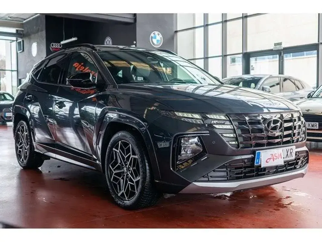 Usado Hyundai Tucson N Line 136 CV (100 kW) 2022 Gris SUV