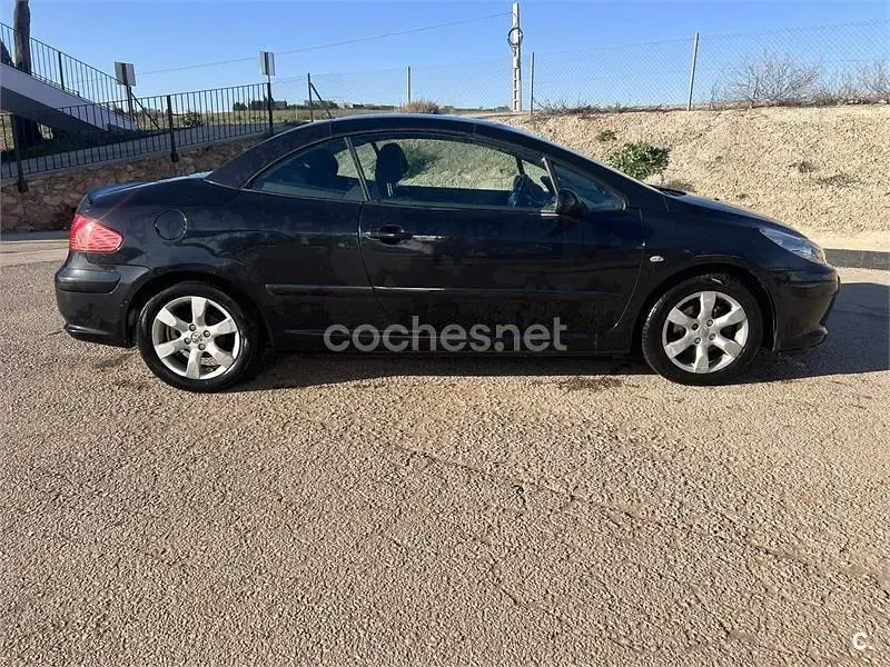 Usado Peugeot 307 CC 110 CV (80 kW) 2007 Negro Descapotable