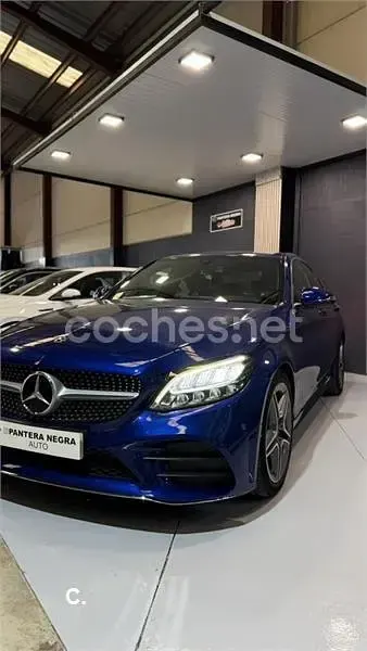 Usado Mercedes C200 184 CV (135 kW) 2020 Azul Berlina