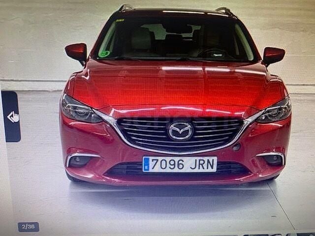 Usado Mazda 6 Luxury 175 CV (128 kW) 2016 Granate Familiar
