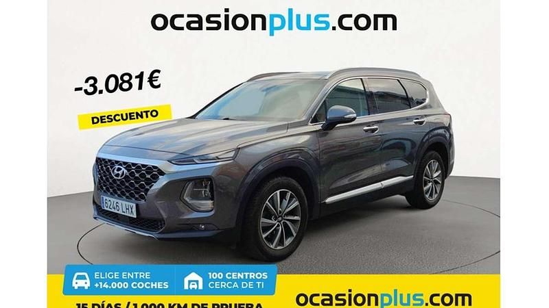 Gris Usado 2020 Hyundai Santa Fe SUV | 30.819 € (Precio justo) - Imagen 1/4