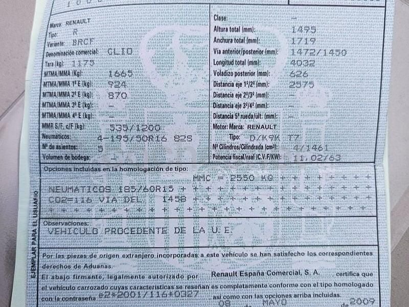 Usado Renault Clio II Exception 105 CV (77 kW) 2009 Beige Berlina