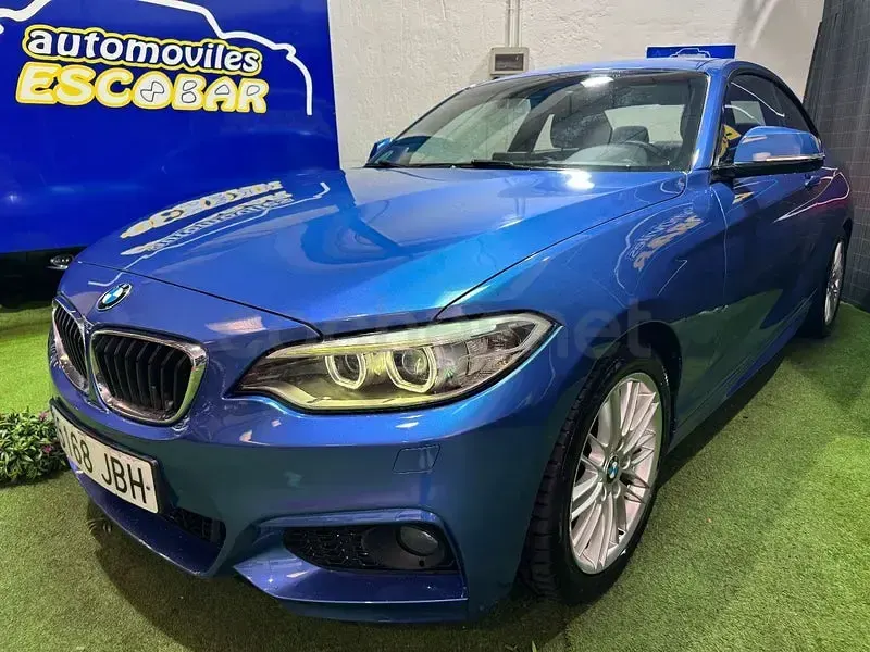 Usado BMW 218 M Sport 143 HP (105 kW) 2014 Azul Coupé