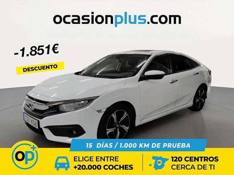 Blanco Usado 2017 Honda Civic Executive Berlina | 17.399 € (Super precio) - Imagen 1/4