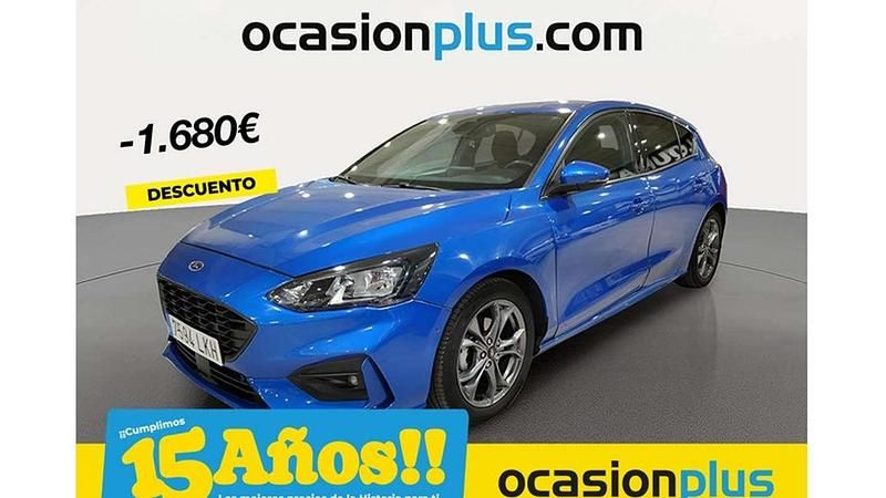 Azul Usado 2020 Ford Focus ST-Line Utilitario | 16.810 € (Precio justo) - Imagen 1/4