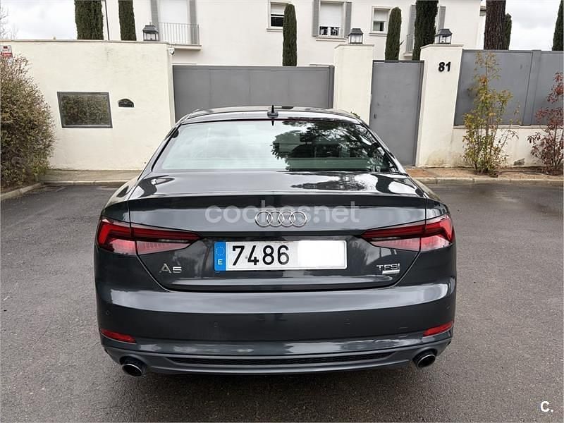 Usado Audi A5 S-Line 190 CV (139 kW) 2018 Gris / plata Coupe
