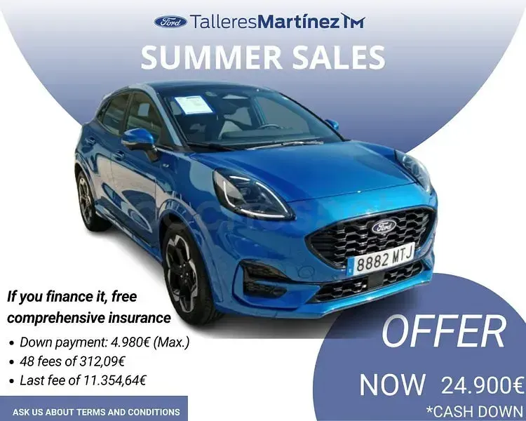 Usado Ford Puma ST-Line X 125 CV (91 kW) 2024 Blanco SUV