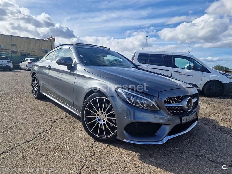 Gris / plata Usado 2016 Mercedes C300 AMG line Coupe | 27.000 € (Precio justo) - Imagen 1/4