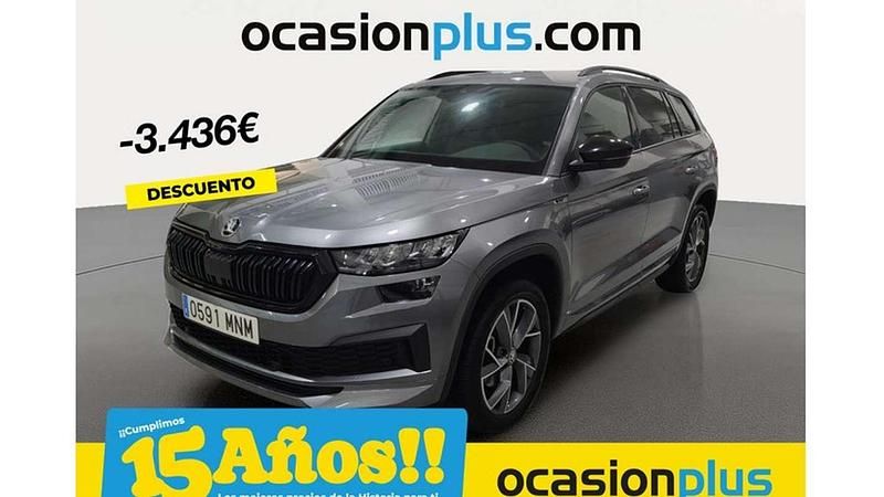 Gris Usado 2024 Skoda Kodiaq SportLine SUV | 34.364 € (Precio justo) - Imagen 1/4