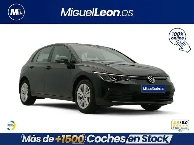 Usado VW Golf VIII Life 110 CV (80 kW) 2021 Negro Berlina