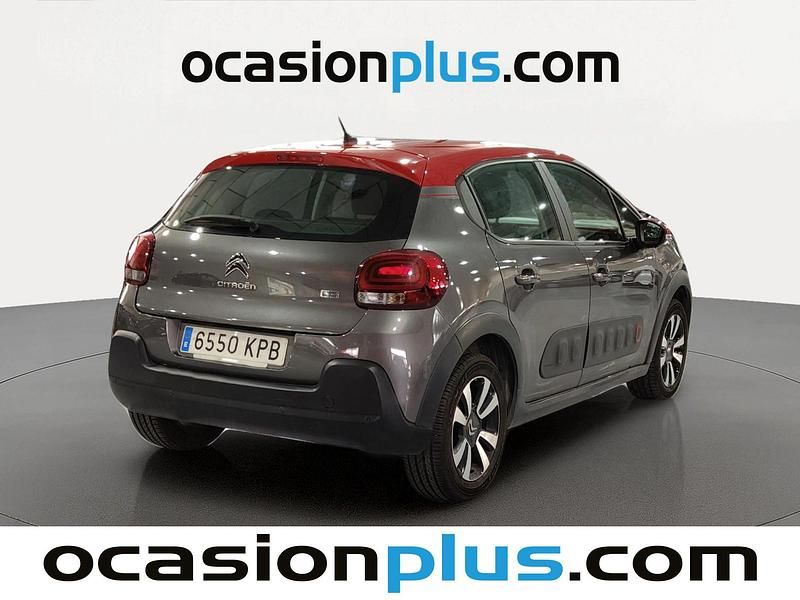 Usado Citroën C3 Feel 82 CV (60 kW) 2018 Gris Utilitario