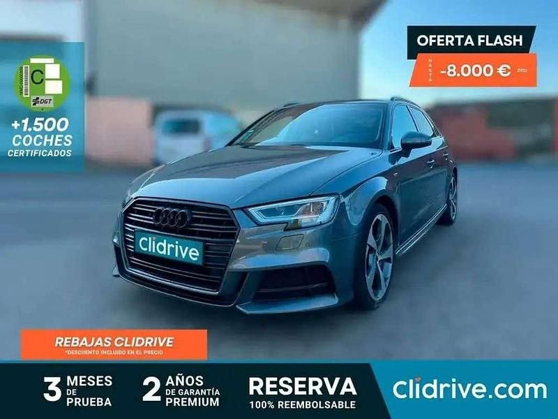 Gris Usado 2018 Audi A3 Sportback S-Line Utilitario | 18.990 € (Precio justo) - Imagen 1/4