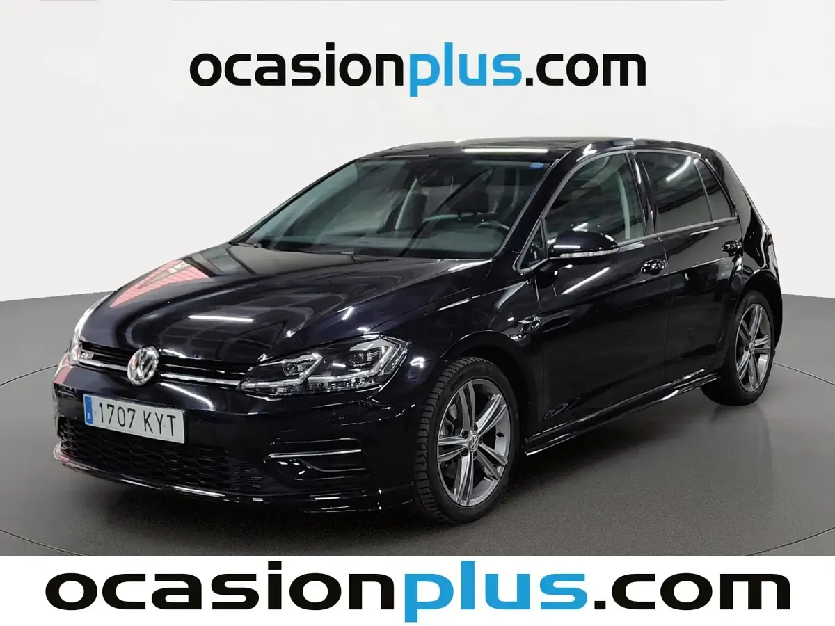 Usado VW Golf VII R-line 150 CV (110 kW) 2019 Negro Utilitario
