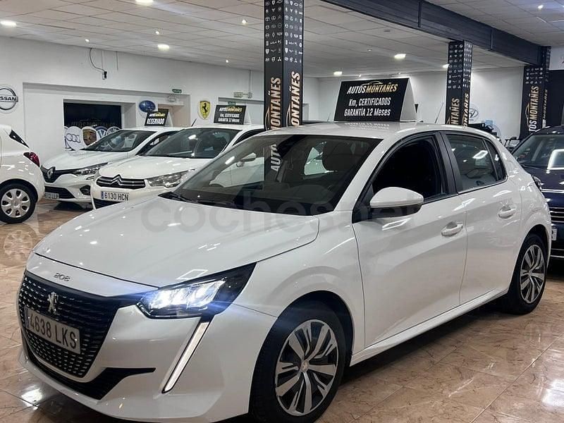 Usado Peugeot 208 Allure 100 CV (73 kW) 2021 Blanco Utilitario