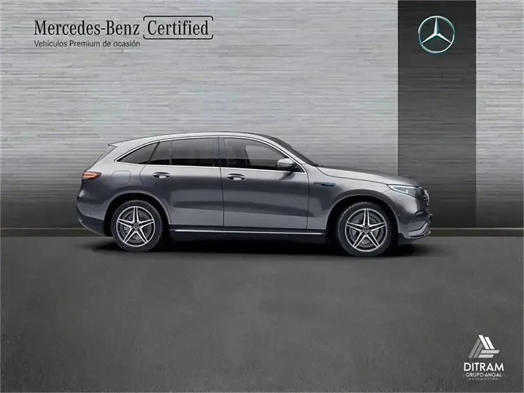 Usado Mercedes EQC400 300 kW (408 CV) 2021 Gris selenita SUV