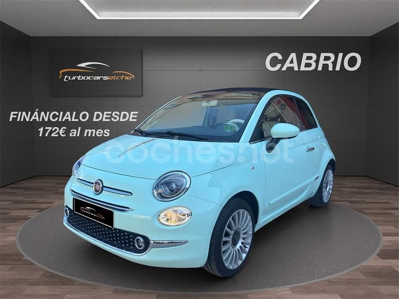 Verde Usado 2016 Fiat 500C Lounge Descapotable | 7799 € (Precio justo) - Imagen 1/4