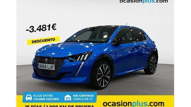 Azul Usado 2020 Peugeot 208 GT-line Utilitario | 16.319 € (Caro) - Imagen 1/1