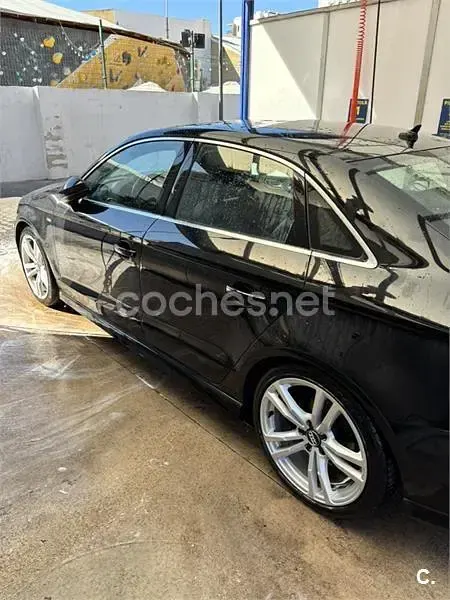 Usado Audi A3 S-Line 150 CV (110 kW) 2018 Negro Berlina