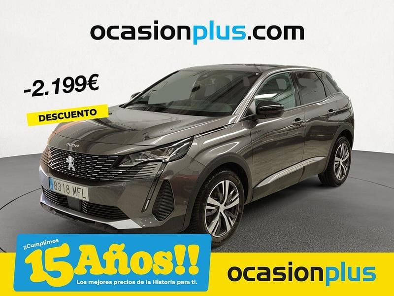 Gris / plata Usado 2023 Peugeot 3008 Allure SUV | 23.700 € (Precio justo) - Imagen 1/4