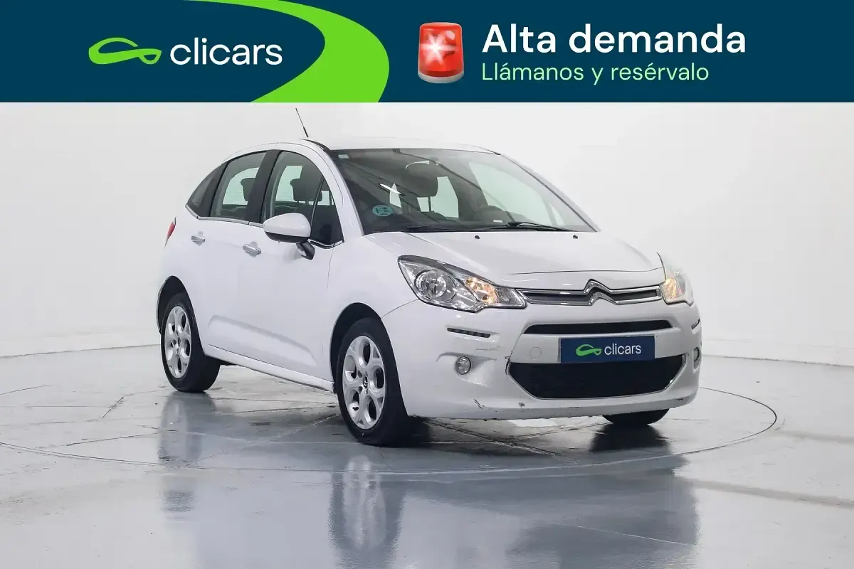 Usado Citroën C3 Live 82 CV (60 kW) 2016 Blanco Berlina