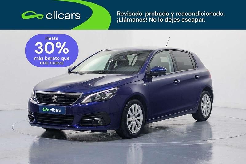 Usado Peugeot 308 Style 99 CV (72 kW) 2018 Azul Utilitario