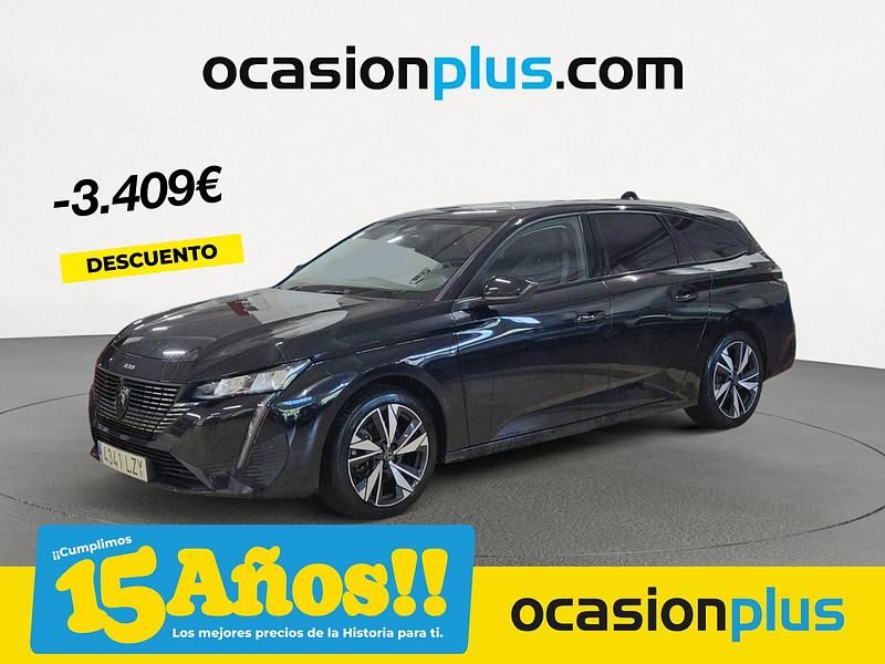 Negro Usado 2022 Peugeot 308 Allure Familiar | 19.400 € (Precio justo) - Imagen 1/4