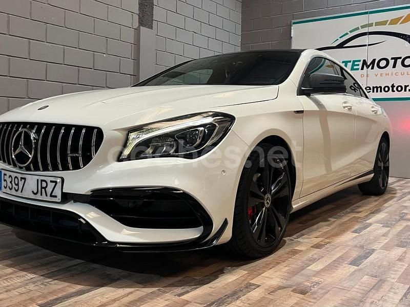 Usado Mercedes CLA200 AMG line 136 CV (100 kW) 2016 Blanco Berlina