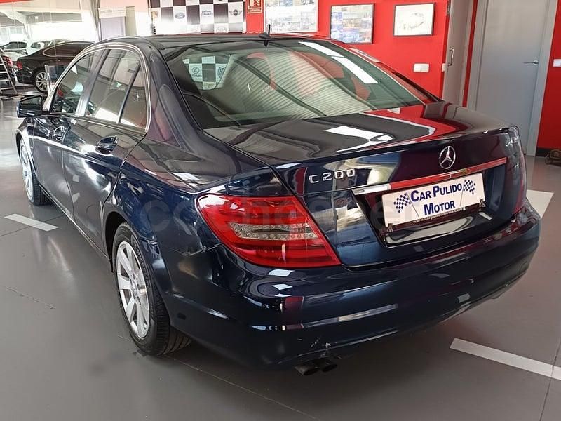 Usado Mercedes C200 136 CV (100 kW) 2011 Azul Berlina