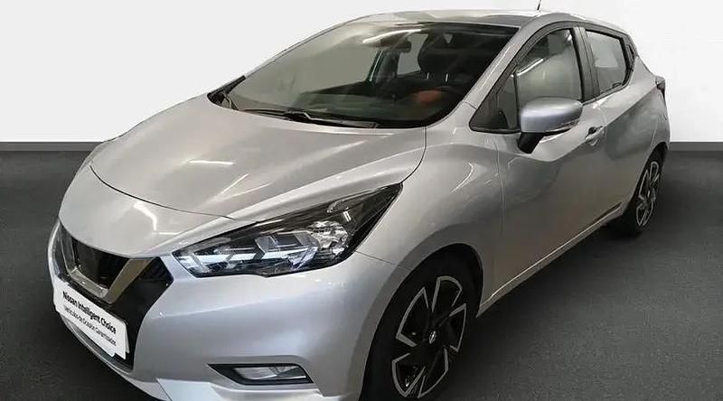Usado Nissan Micra Acenta 92 CV (67 kW) 2022 Platinum silver (metalizado) Utilitario
