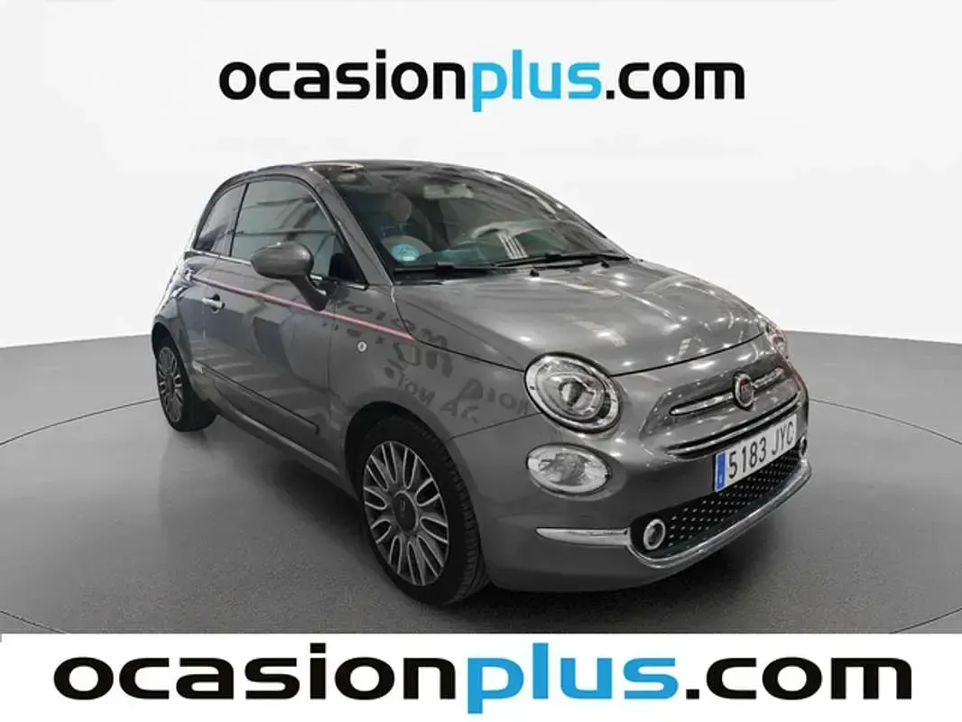 Usado Fiat 500 Lounge 69 CV (50 kW) 2017 Gris Utilitario