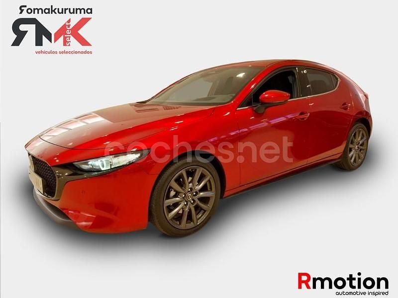 Rojo Usado 2024 Mazda 3 Exclusive-Line Berlina | 26.900 € (Buen precio) - Imagen 1/4