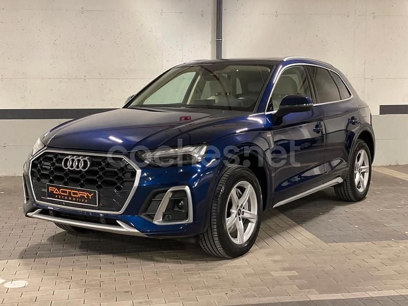 Azul Usado 2021 Audi Q5 S-Line SUV | 39.450 € (Caro) - Imagen 1/4