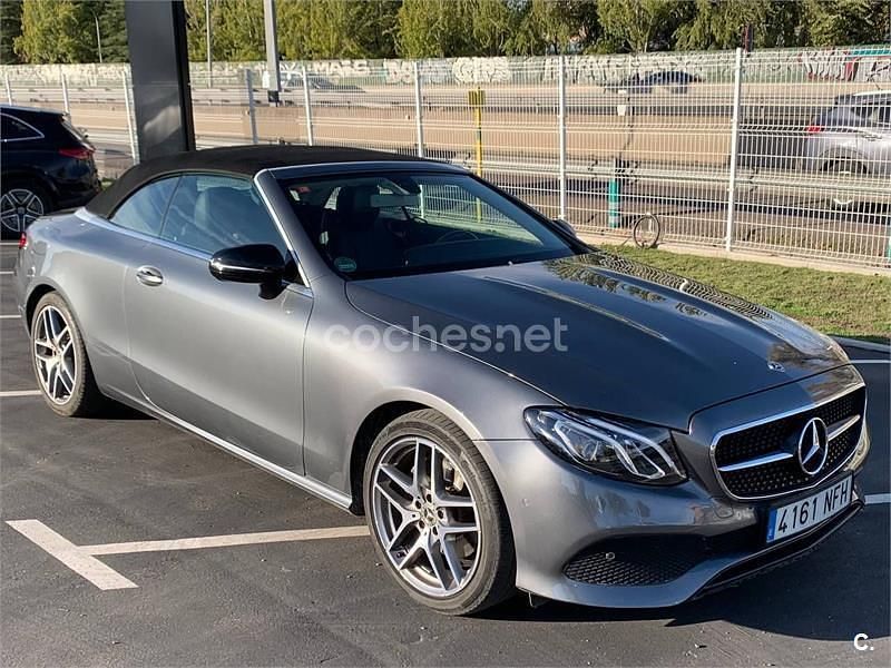 Gris / plata Usado 2018 Mercedes E200 Descapotable | 33.000 € (Precio justo) - Imagen 1/4