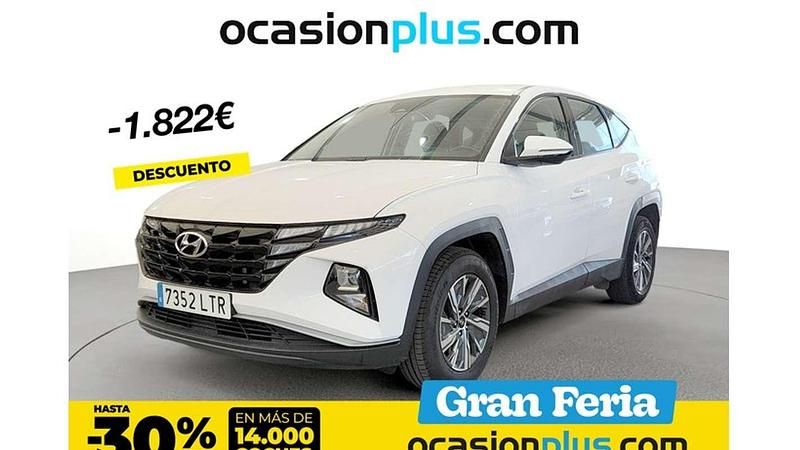 Blanco Usado 2021 Hyundai Tucson SUV | 18.228 € (Precio justo) - Imagen 1/4