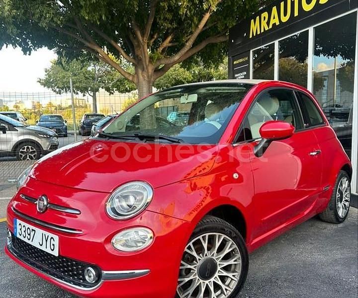 Rojo Usado 2017 Fiat 500 Descapotable | 6990 € (Precio justo) - Imagen 1/4