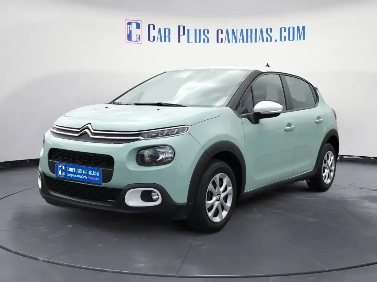 Usado Citroën C3 Feel 82 CV (60 kW) 2019 Verde Utilitario