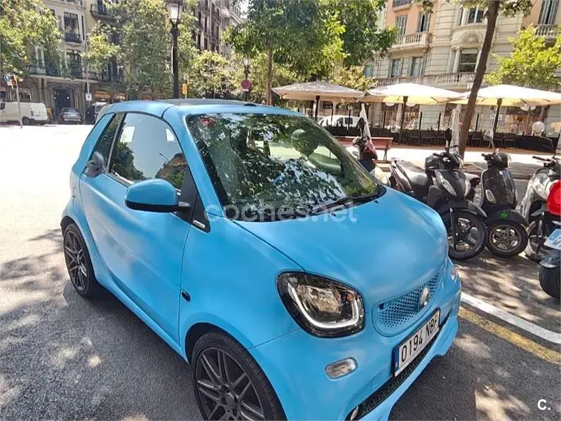 Usado Smart ForTwo Cabrio 90 CV (66 kW) 2017 Azul Descapotable