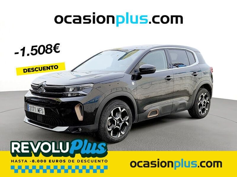 Negro Usado 2023 Citroën C5 Aircross PureTech SUV | 15.790 € (Precio justo) - Imagen 1/4