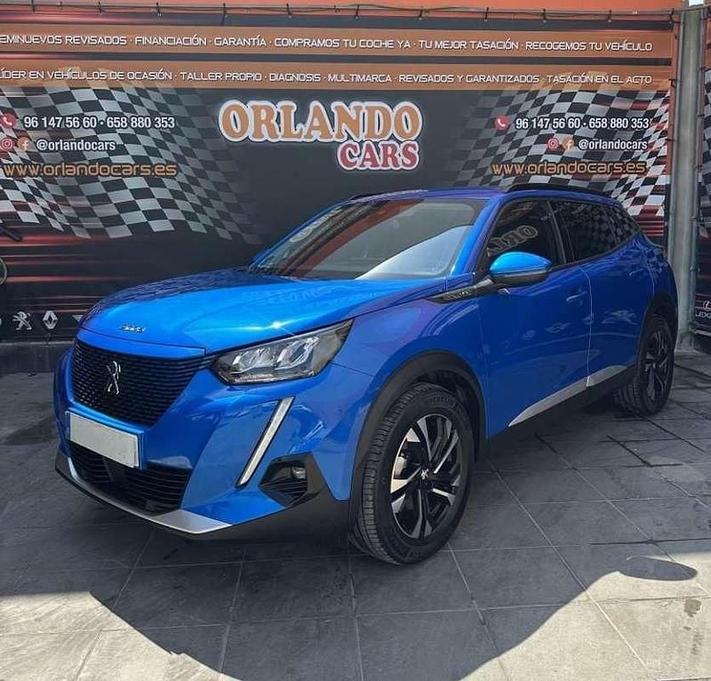 Azul Usado 2021 Peugeot e-2008 Style SUV | 19.700 € (Precio justo) - Imagen 1/4