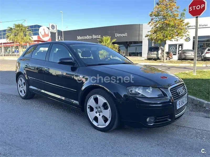 Usado Audi A3 Ambition 140 CV (102 kW) 2006 Negro Utilitario