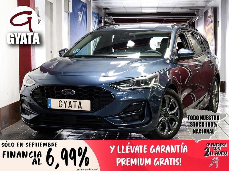 Azul Usado 2024 Ford Focus ST-Line X Familiar | 22.990 € (Precio justo) - Imagen 1/4